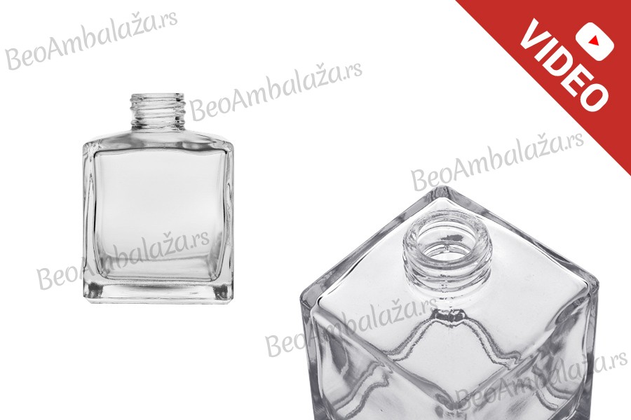 Staklena flaša četvrtasta 200 ml PP 28 – pogodna za osveživače prostora