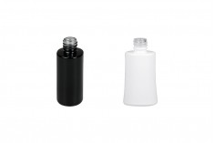 Staklena ovalna bočica 30mL za parfeme PP18 u crnoj i beloj boji