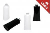 Staklena ovalna bočica 50mL za parfeme PP18, u crnoj i beloj boji