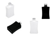 Staklena pravougaona bočica 30mL za parfeme PP18 u crnoj i beloj boji