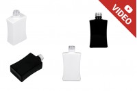 Staklena pravougaona bočica 30mL za parfeme PP18 u crnoj i beloj boji