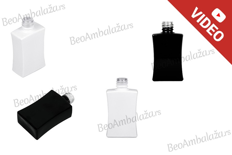 Staklena bočica za parfeme 30mL pravougaona u crnoj ili beloj boji (18/415) Staklena bočica za parfeme 30mL pravougaona u crnoj ili beloj boji (18/415)