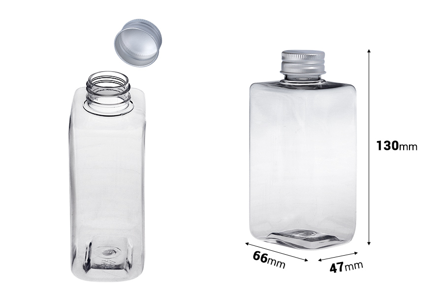 Providna plastična (PET) flaša 300 mL sa aluminijumskim zatvaračem - 6 kom