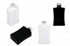 Staklena pravougaona bočica 50 ml za parfeme PP18 u crnoj i beloj boji