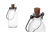 Staklena flašica sa metalnom drškom i pampurom 100mL