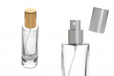 Bočica za parfeme 30mL providna sa sprejom i aluminijumskim poklopcem