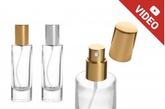 Bočica za parfeme 30mL providna sa sprejom i aluminijumskim poklopcem