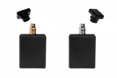 Crna staklena flašica za parfem 100mL sa sprejom i zatvaračem