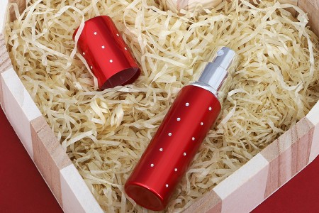 Staklena bočica 10mL sa sprejom u aluminijumskoj futroli u više boja, sa štrasom-grupa_slika