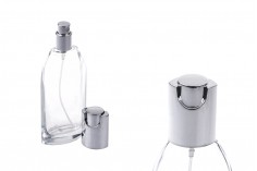 Staklena flašica 45mL sa aluminijumskim srebrnim sprejom i zatvaračem