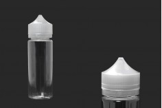 PET flašica 120mL sa plastičnom kapaljkom i providnim zatvaračem za dopunu za električnu cigaretu - 50 kom