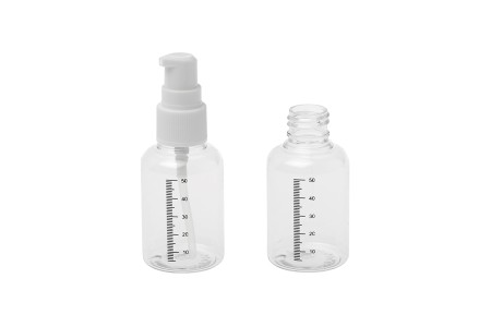 Plastična flašica 50mL za kreme sa mernim oznakama, pumpicom i zatvaračem - 24 kom-3