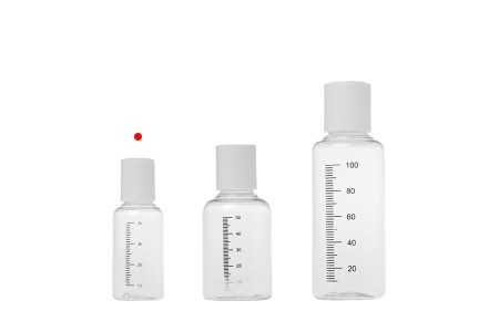 Providna plastična flašica 35mL sa mernim oznakama i belim disk top zatvaračem - 24 kom-grupa_slika