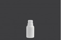 Staklena bočica 10mL za etarska ulja u beloj boji, sa grlom PP18