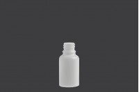 Staklena bela bočica 15 ml sa grlom PP18 