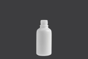 Staklena bočica za eterična ulja 30 ml bele boje sa grlom PP18