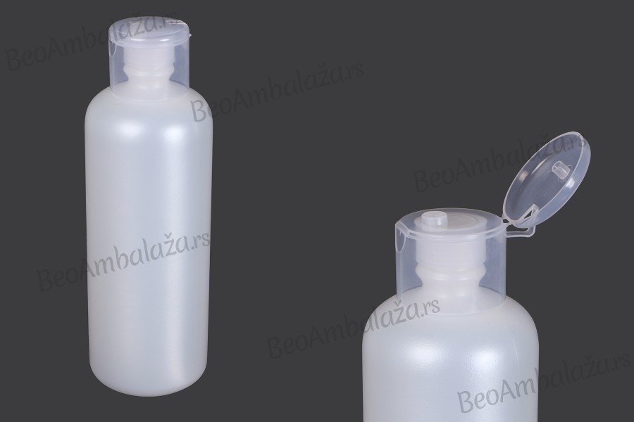 Plastična poluprovidna flaša 1000mL, sa flip top zatvaračem