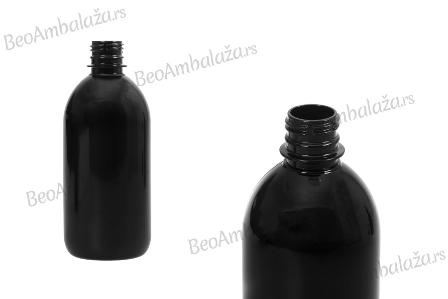 Plastična PET crna flaša 500mL (28/ 410) - 10 kom