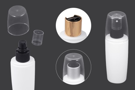 Plastična flašica 100mL sa providnim poklopcem-3