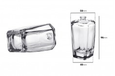 Staklena Crimp bočica posebnog oblika 100mL sa grlom PP15