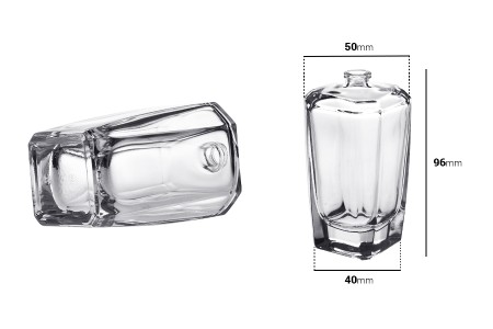 Staklena Crimp bočica posebnog oblika 100mL sa grlom PP15-dimenzije_slike