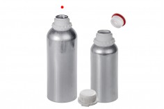 Aluminijumska boca 1000mL, sa plastičnim čepom i navojnim zatvaračem