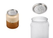 Providna (PET) plastična limenka 250mL sa aluminijumskim poklopcem (nepohodna upotreba mašine za zatvaranje) - 200 kom