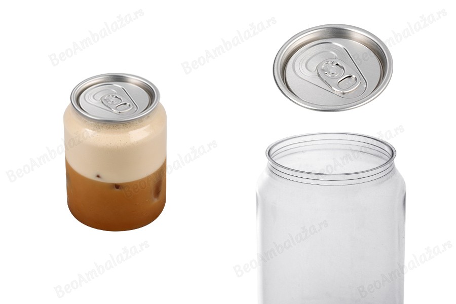 Providna (PET) plastična limenka 250mL sa aluminijumskim poklopcem (nepohodna upotreba mašine za zatvaranje) - 200 kom-slika_proizvoda