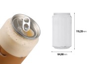 Providna (PET) plastična limenka 330mL (niska) sa aluminijumskim poklopcem (nepohodna upotreba mašine za zatvaranje) - 200 kom
