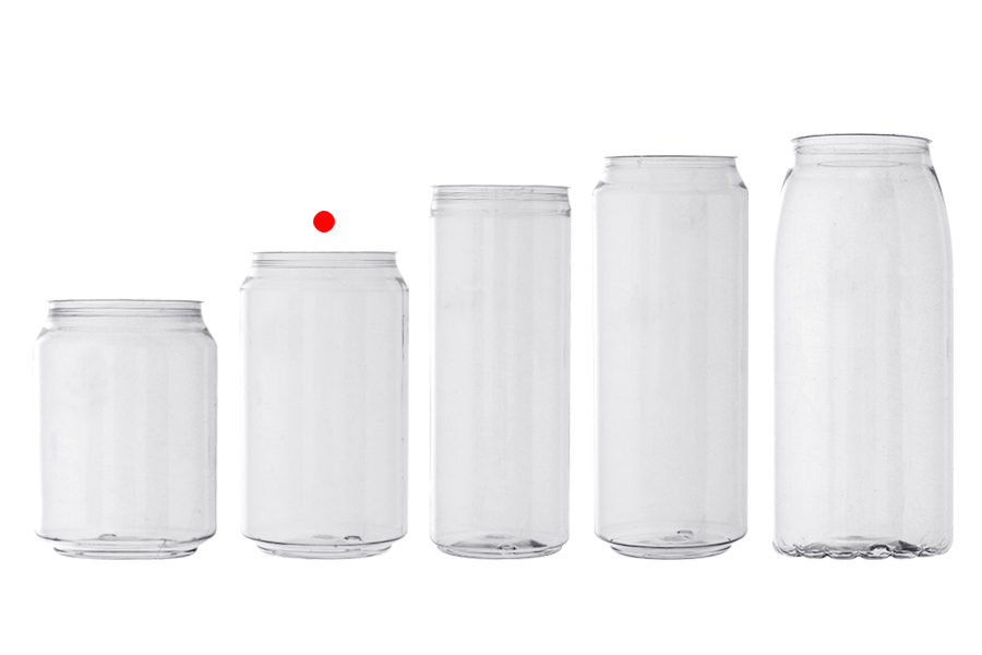 Providna (PET) plastična limenka 330mL (niska) sa aluminijumskim poklopcem (nepohodna upotreba mašine za zatvaranje) - 200 kom