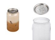 Providna (PET) plastična limenka 330mL (niska) sa aluminijumskim poklopcem (nepohodna upotreba mašine za zatvaranje) - 200 kom
