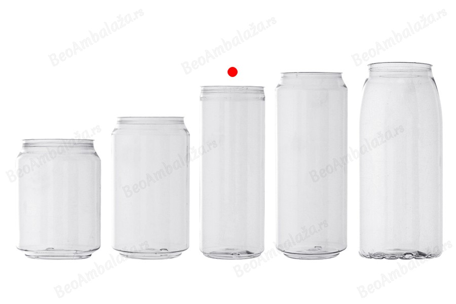 Providna (PET) plastična limenka 330mL (visoka) sa aluminijumskim poklopcem (nepohodna upotreba mašine za zatvaranje) - 200 kom-grupa_slika