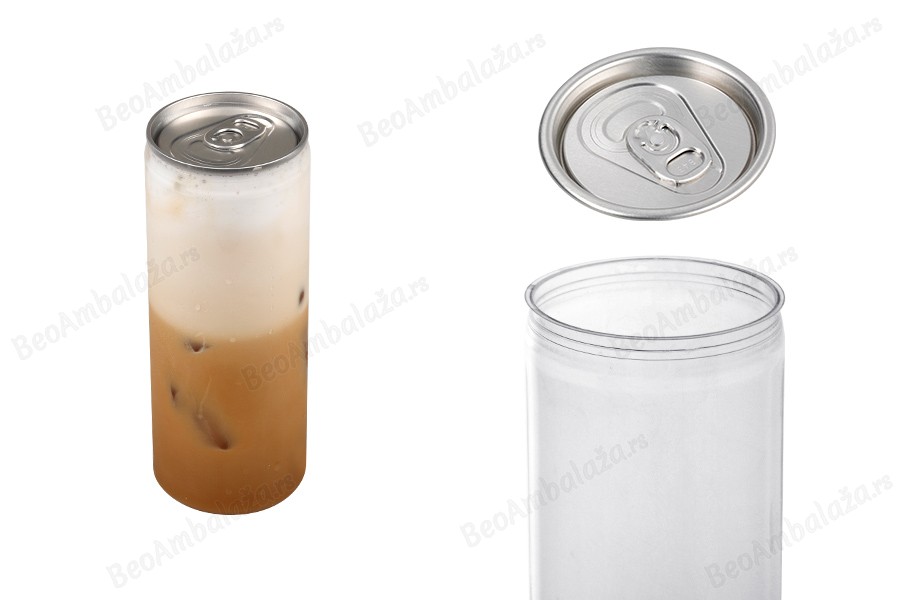 Providna (PET) plastična limenka 330mL (visoka) sa aluminijumskim poklopcem (nepohodna upotreba mašine za zatvaranje) - 200 kom-slika_proizvoda