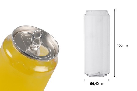 Providna (PET) plastična limenka 500mL sa aluminijumskim poklopcem (nepohodna upotreba mašine za zatvaranje) - 100 kom-2