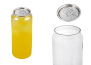 Providna (PET) plastična limenka 500mL sa aluminijumskim poklopcem (nepohodna upotreba mašine za zatvaranje) - 100 kom Providna (PET) plastična limenka 500mL sa aluminijumskim poklopcem (nepohodna upotreba mašine za zatvaranje) - 100 kom