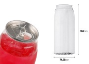 Providna (PET) plastična limenka 650mL sa aluminijumskim poklopcem (nepohodna upotreba mašine za zatvaranje) - 100 kom Providna (PET) plastična limenka 650mL sa aluminijumskim poklopcem (nepohodna upotreba mašine za zatvaranje) - 100 kom