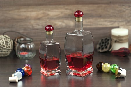 Lepa staklena četvrtasta flaša 500mL, F19-grupa_slika