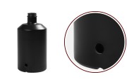 Crna cilindrična staklena flaša 1000mL sa otvorom za slavinu
