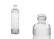 Staklena providna flaša 330mL sa reljefastim detaljima Staklena providna flaša 330mL sa reljefastim detaljima