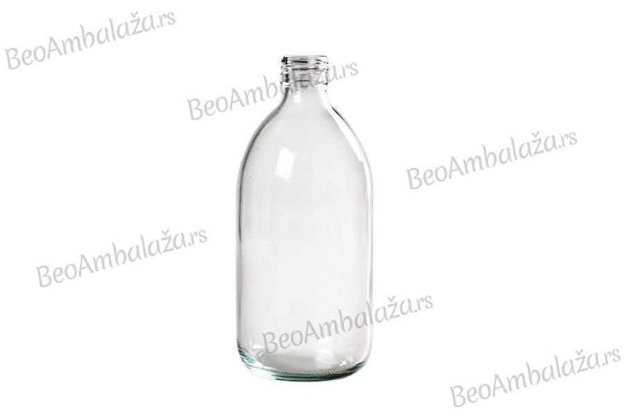 Staklena providna boca 500mL