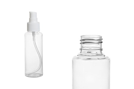 Plastična PET flašica 100mL za kreme sa pumpicom i zatvaračem - 12 kom-2