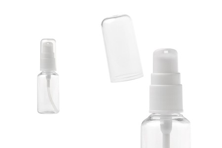 PET flašica 30mL za kreme sa pumpicom i providnim zatvaračem - 12 kom-slika_proizvoda