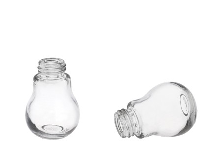 Staklena flaša u obliku sijalice 40mL - bez zatvarača-1