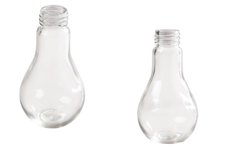 Staklena flaša u obliku sijalice 100mL - bez zatvarača-2