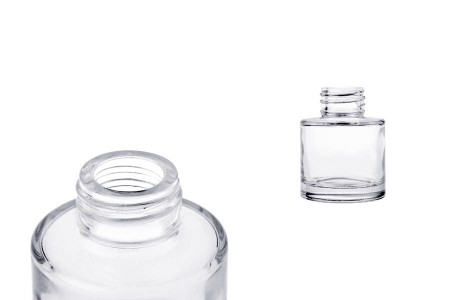 Staklena cilindrična bočica 50mL, PP 28-1