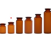 Staklena bočica 5mL karamel boje, za proizvode u farmaciji i homeopatiji, bez zatvarača - 12 kom