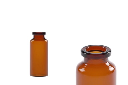 Staklena bočica 20mL karamel boje, za proizvode u farmaciji i homeopatiji, bez zatvarača - 12 kom-slika_proizvoda
