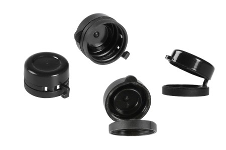 Braon staklena bočica 3mL sa crnim plastičnim zatvaračem sa sigurnosnim zatvaranjem-grupa_slika