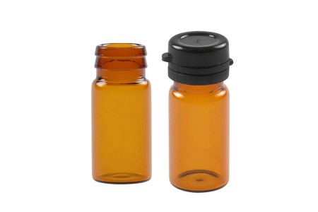 Braon staklena bočica 5mL sa crnim plastičnim zatvaračem sa sigurnosnim zatvaranjem-grupa_slika