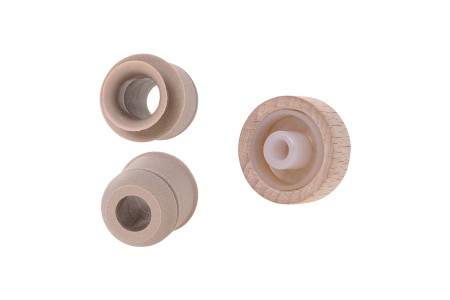 Čep od sintetičke silikonske plute f19,5 mm sa regulatorom protoka i drvenom odvojivom glavom-dimenzije_slike